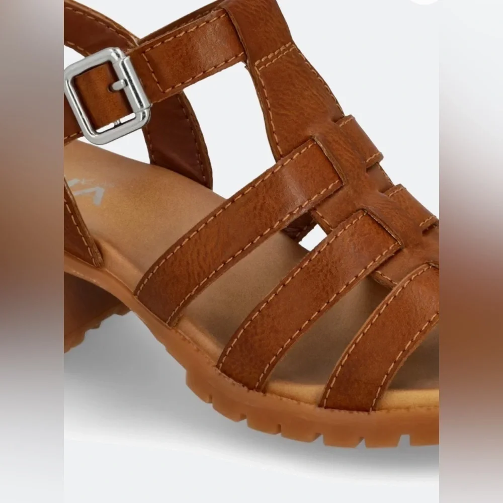 NEW MIA Kids Cognac Heeled Sandals